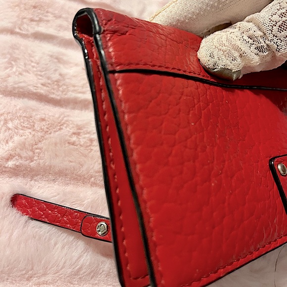 Kate Spade New York Red Pebbled Leather Wallet (GUC) - Picture 12 of 12